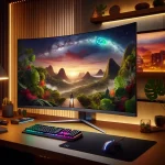 "Samsung 49 polegadas QLED curvo monitor gamer lançado no Brasil, destacando sua tela ampla e design moderno, ideal para gamers em busca de imersão e qualidade de imagem."